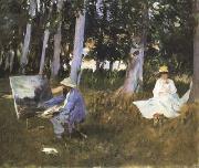 John Singer Sargent Claude Monet Painting at the Edge of a Wood (mk18) oil on canvas